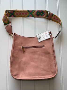 Jen & Co Vegan Leather Crossbody Bag Poise  Removable Strap PETA NEW 1974